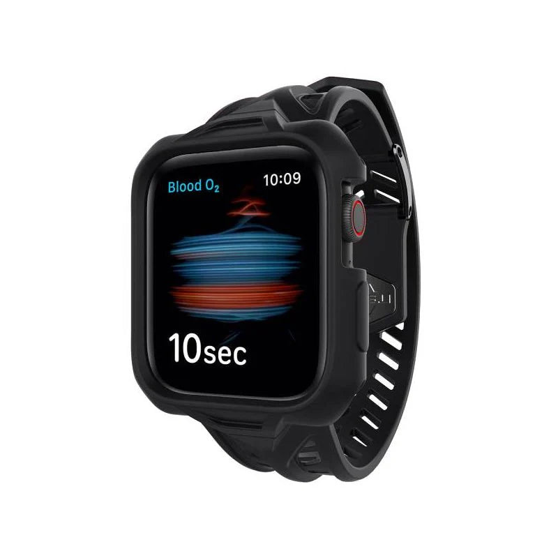 Itskins Spectrum Combo Watch Belt And Bumper Case Set For Apple Watch 44mm 2M Antishock , Black Itskins Spectrum Combo Watch Belt And Bumper Case Set For Apple Watch 44mm 2M Antishock , Black